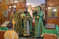 Божественная литургия в день памяти святой блаженной Ксении Петербургской совершилась в храме в селе Некрасовка