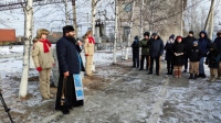 Хабаровский священник совершил чин освящения памятного знака, посвященного 78-ой стрелковой дивизии