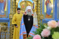 Митрополит Артемий возглавил Божественную литургию в Градо-Хабаровском Успенском соборе по случаю 20-летия со дня освящения