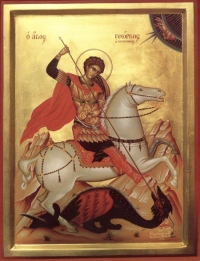 В дар Хабаровскому пограничному институту преподнесена икона великомученика Георгия Победоносца