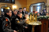 В кадетской школе имени адмирала Ф.Ф. Ушакова отметили день памяти святого покровителя