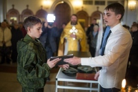 В кафедральном соборе Хабаровска прошла присяга юных "дружинников"