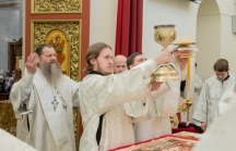 Божественная литургия в Спасо-Преображенском кафедральном соборе 15 февраля 2019 г.