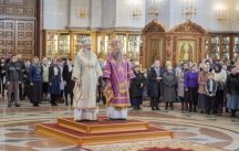 Божественная литургия в Спасо-Преображенском кафедральном соборе 14 апреля 2019 г.