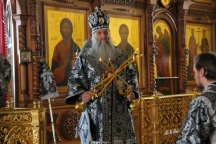 Правящий архиерей совершил первую в этом году литургию преждеосвященных Даров 9 марта 2022 года
